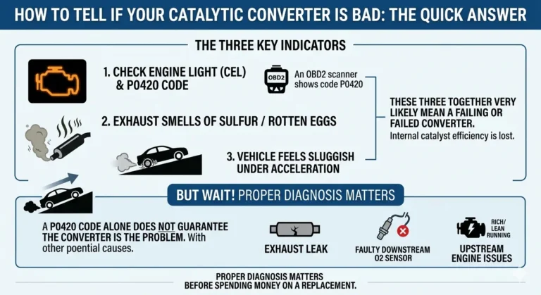 Signs of a Bad Catalytic Converter: Full Guide