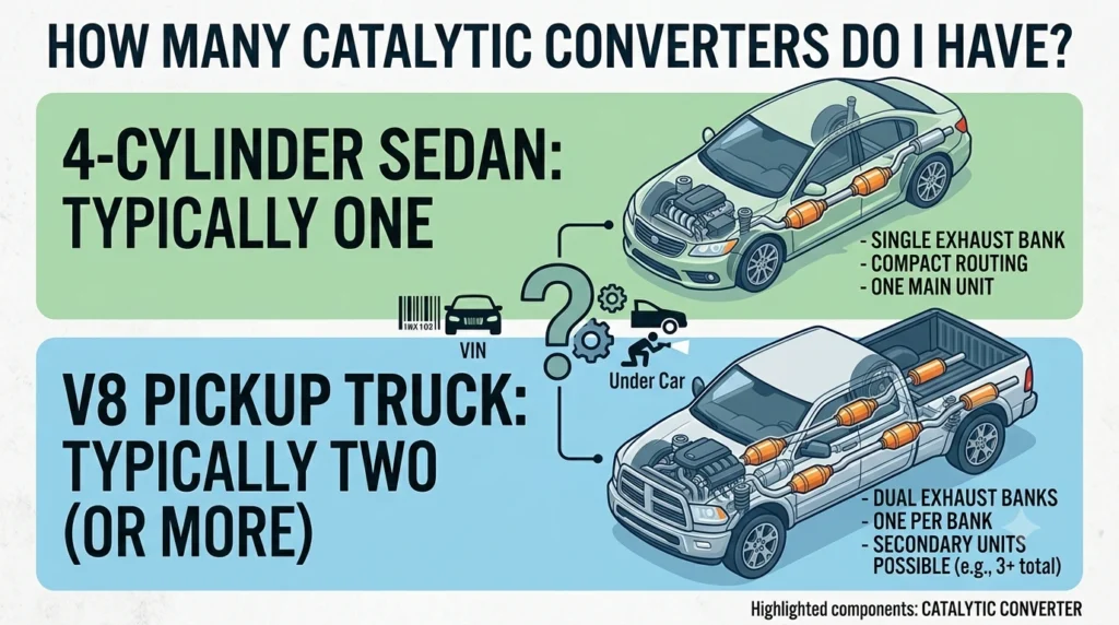how many catalytic converters does a car have?