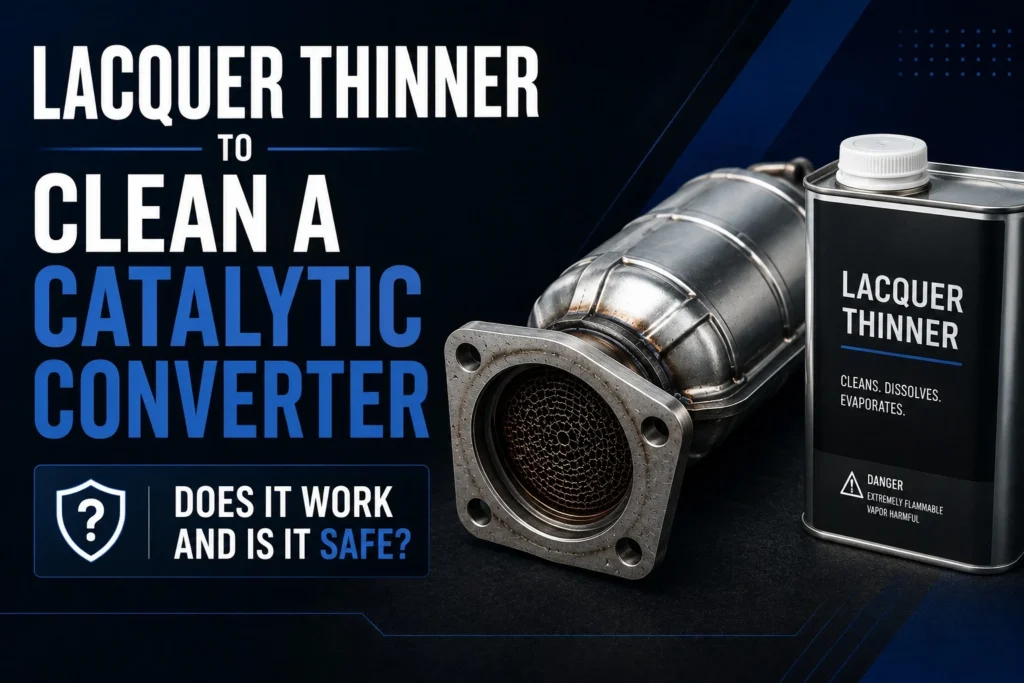 lacquer thinner to clean catalytic converter