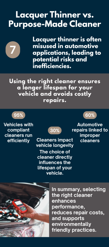 Infographic: Lacquer Thinner vs. Purpose-Made Cleaner