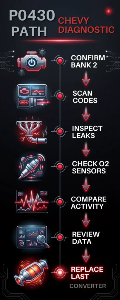 Infographic p0430 code chevy