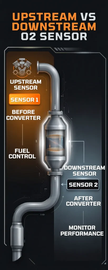 upstream o2 sensor VS downstream o2 sensor