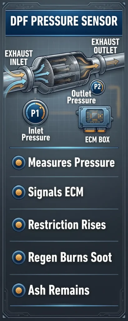 diesel particulate filter differential pressure sensor