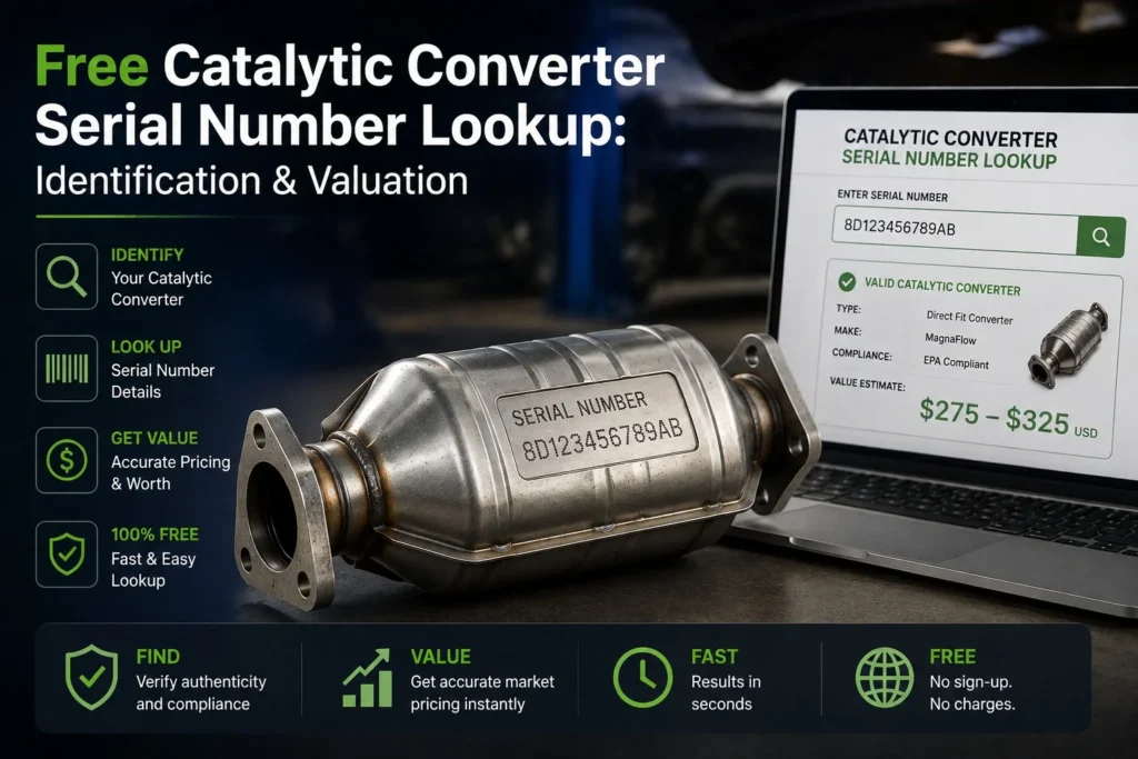 Catalytic Converter Serial Number