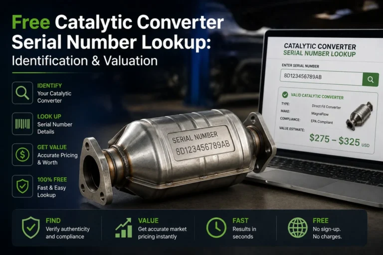 Catalytic Converter Serial Number