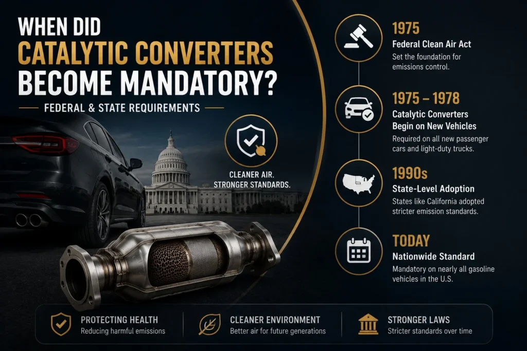 When the Catalytic Converters became Mandatory?